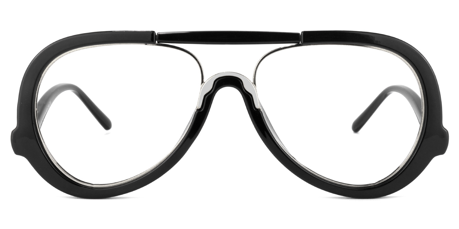 Wilfredo Aviator Black Glasses