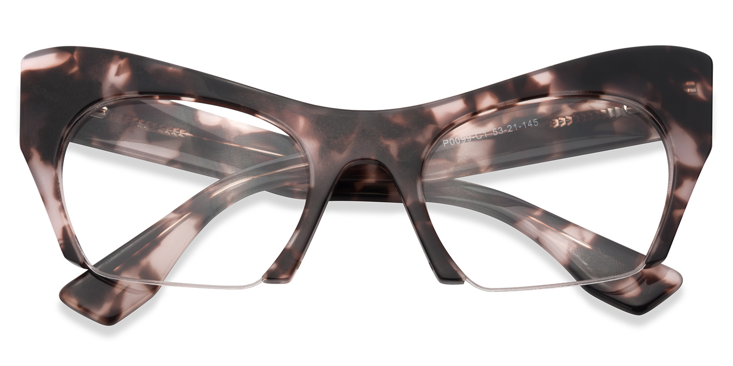 Kyle Cat Eye Light-Tortoise Glasses1