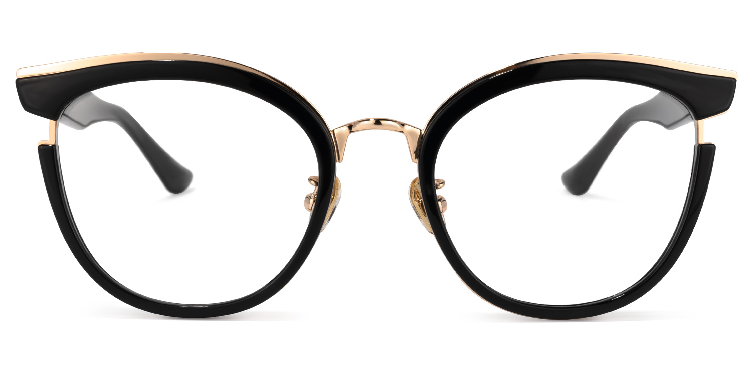 Laraine Cat Eye Black Glasses