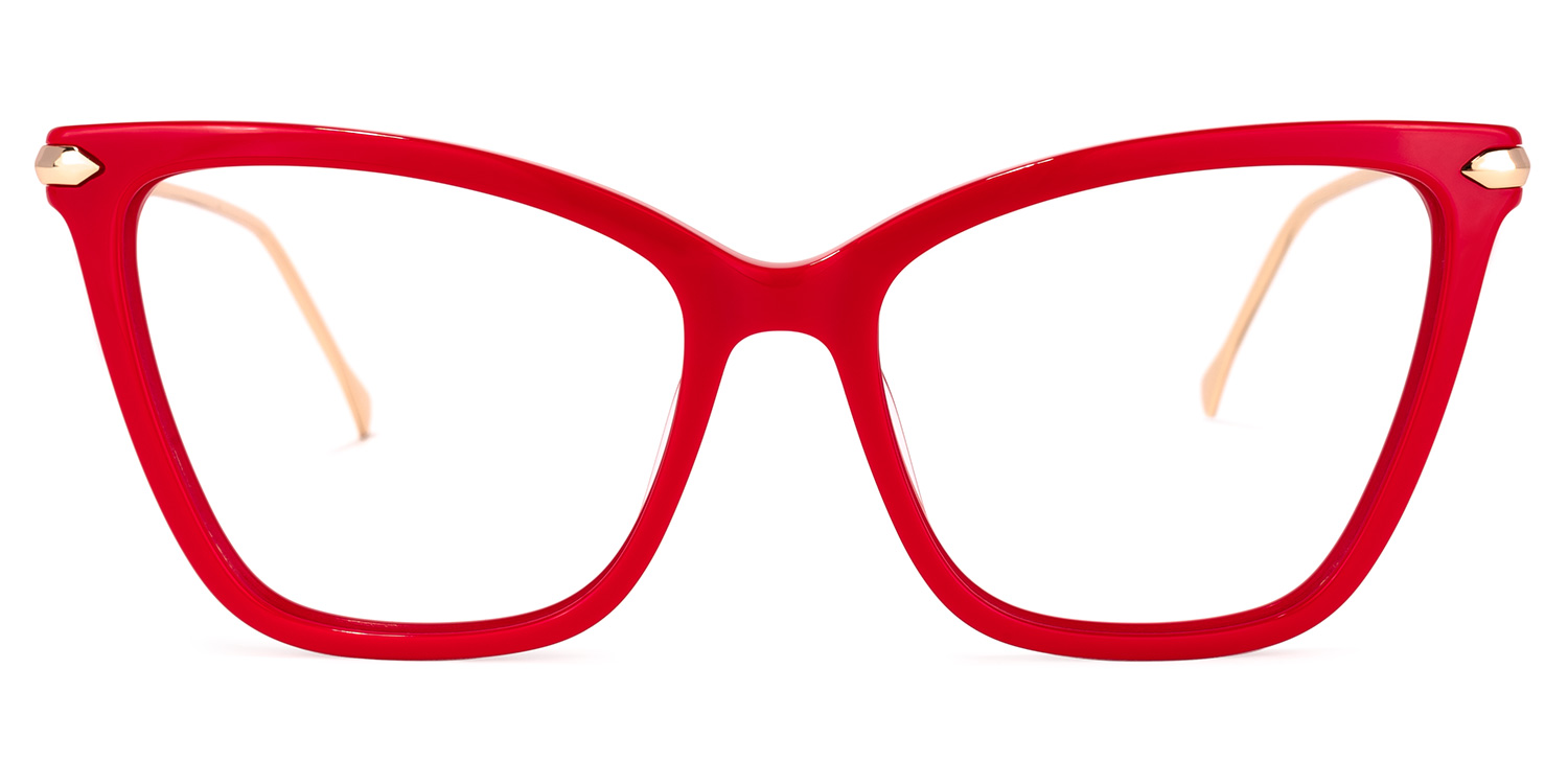 Cat Eye Red Glasses | Zeelool Glasses0
