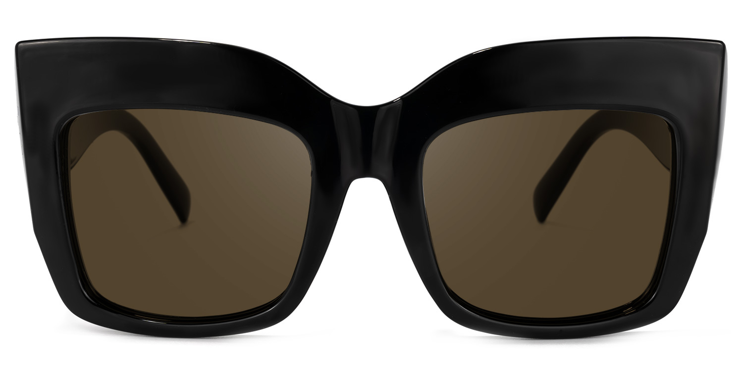Alberta Cat Eye Black Sunglasses
