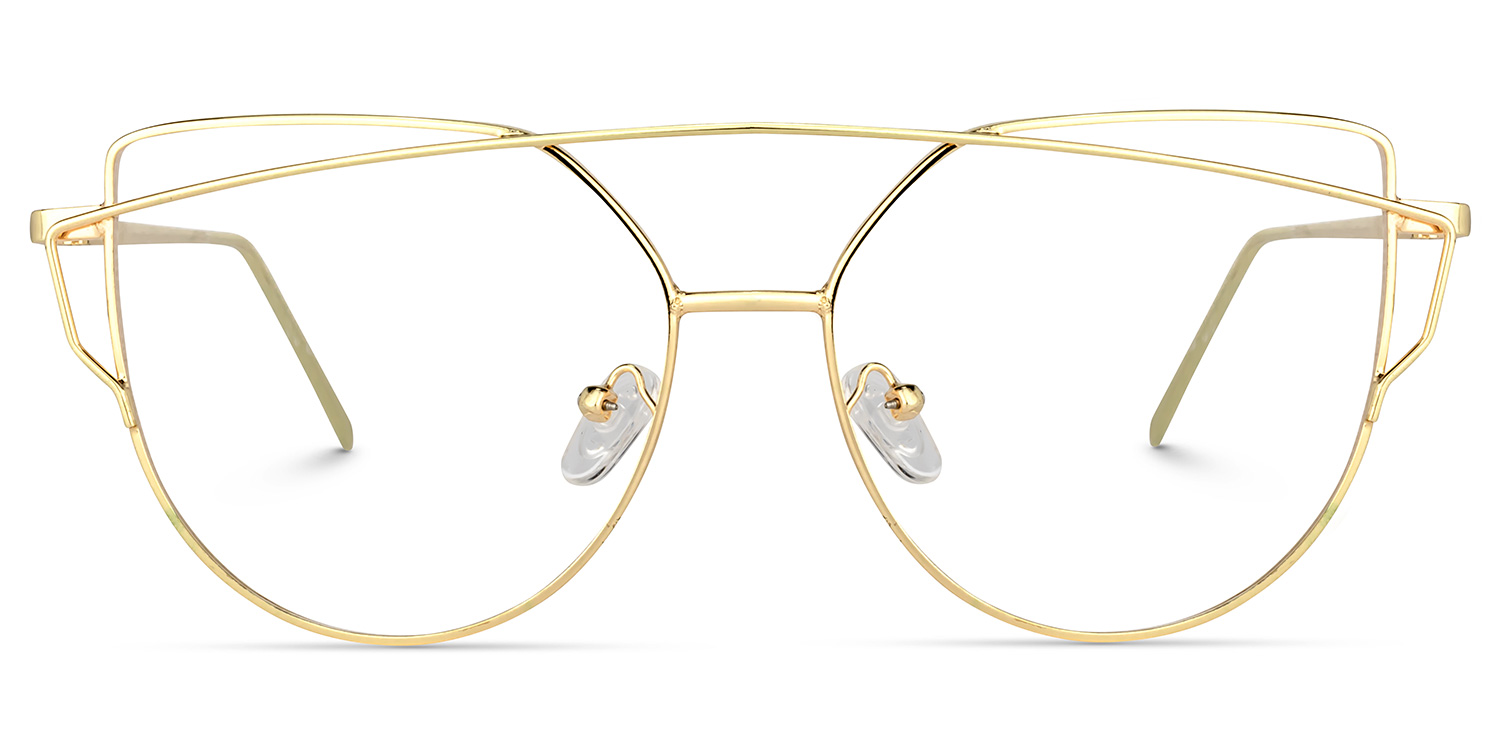 Selina  Aviator Gold Glasses0