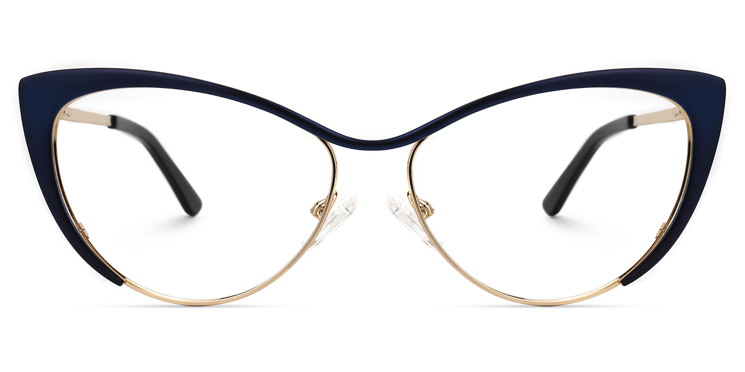 Ellen Cateye Dark-Blue Glasses