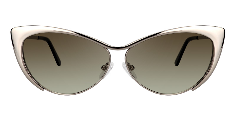 Ellen Cateye Silver Sunglasses