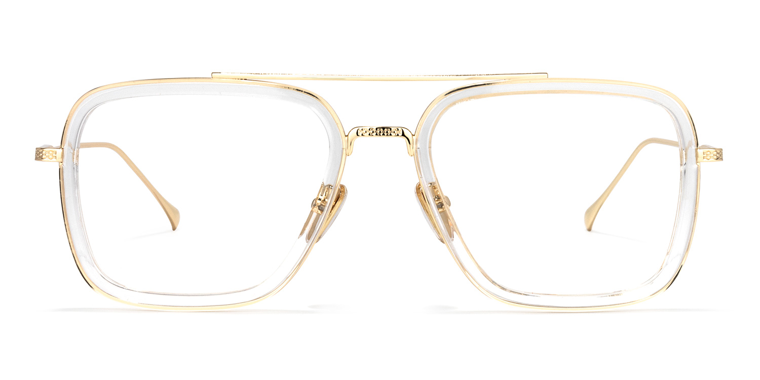 Gifford Aviator Clear Glasses