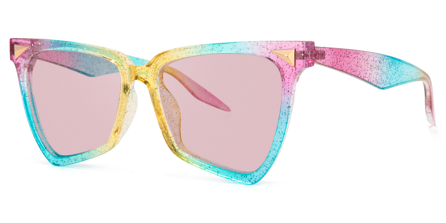 Cicely Geometrical Rainbow Sunglasses1