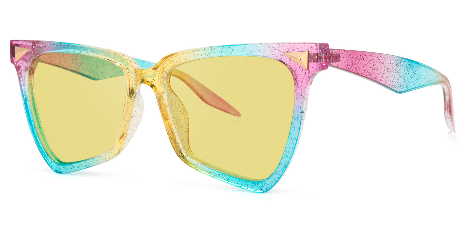 Cicely Geometrical Rainbow Sunglasses1