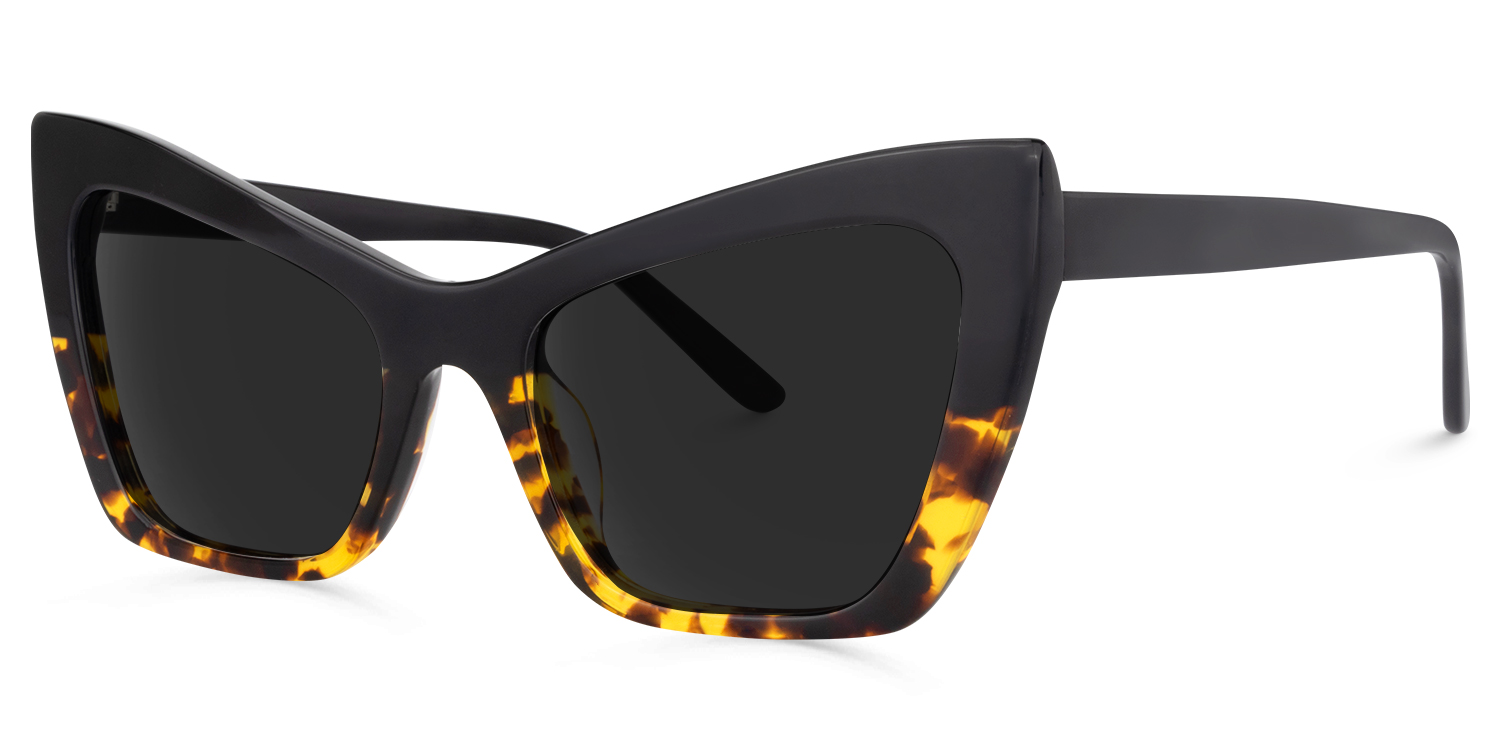 Driscoll Cateye Yellow-Tortoise Sunglasses