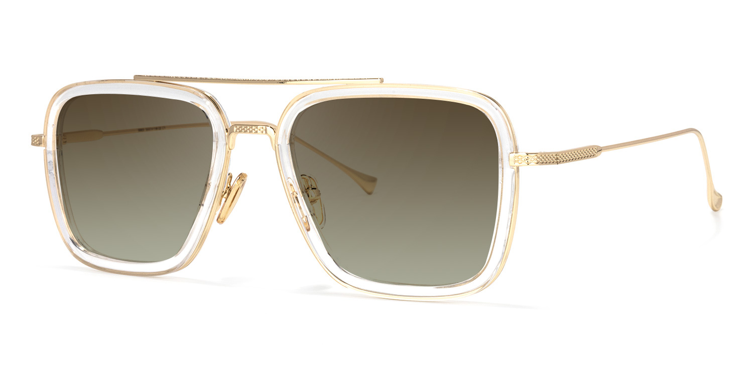 Gifford Aviator Clear Sunglasses