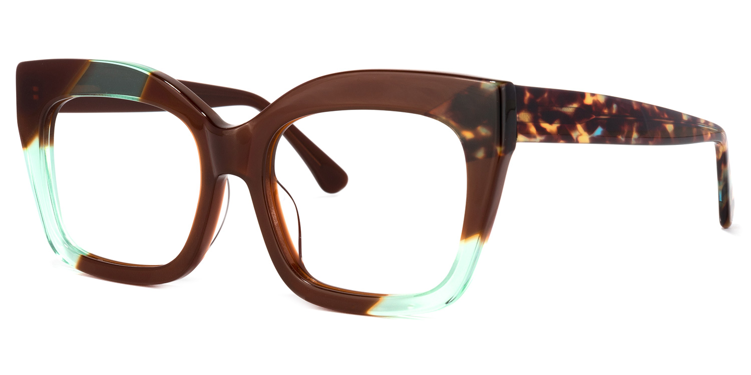 Ximena Cateye Brown Glasses
