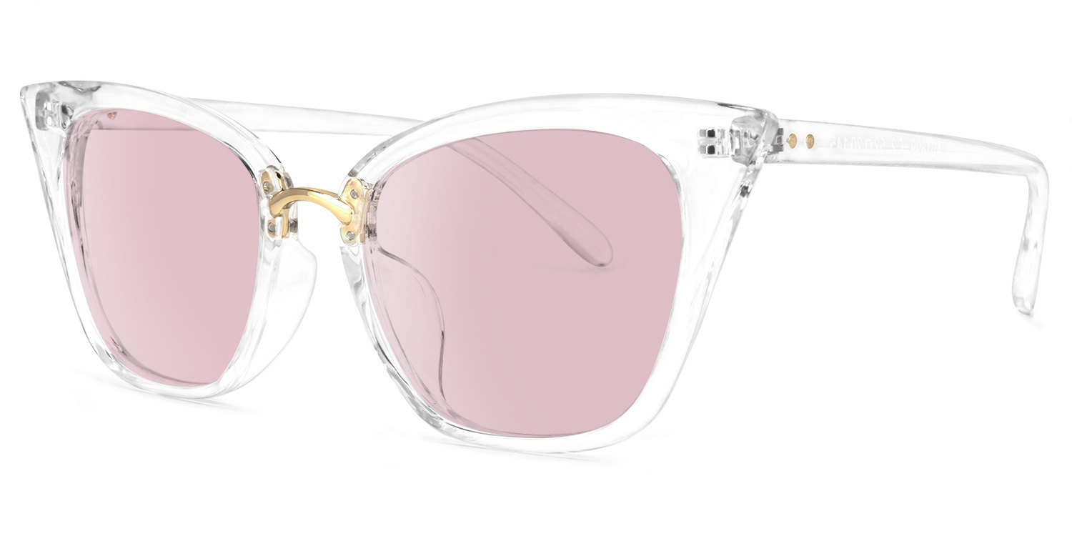 Chandrikar Cat Eye Clear Sunglasses