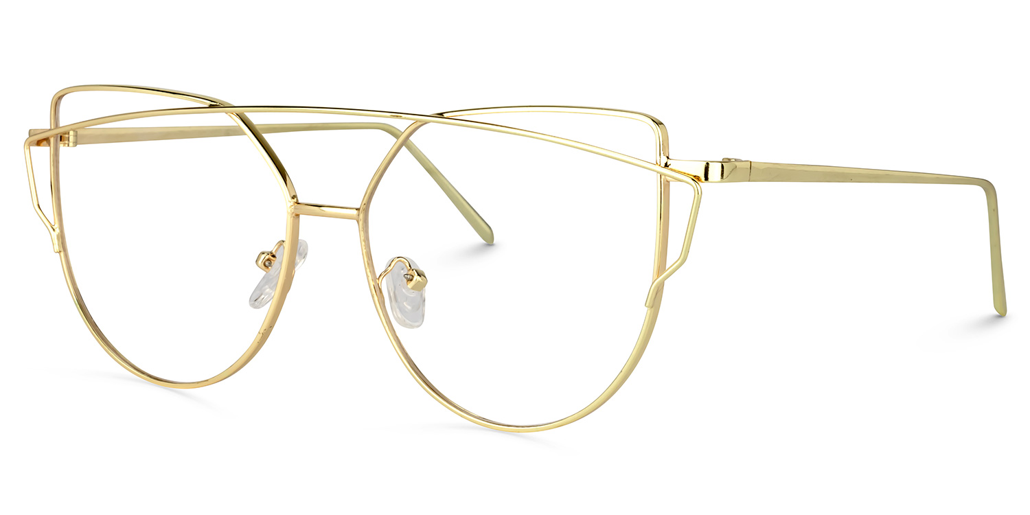 Selina  Aviator Gold Glasses2