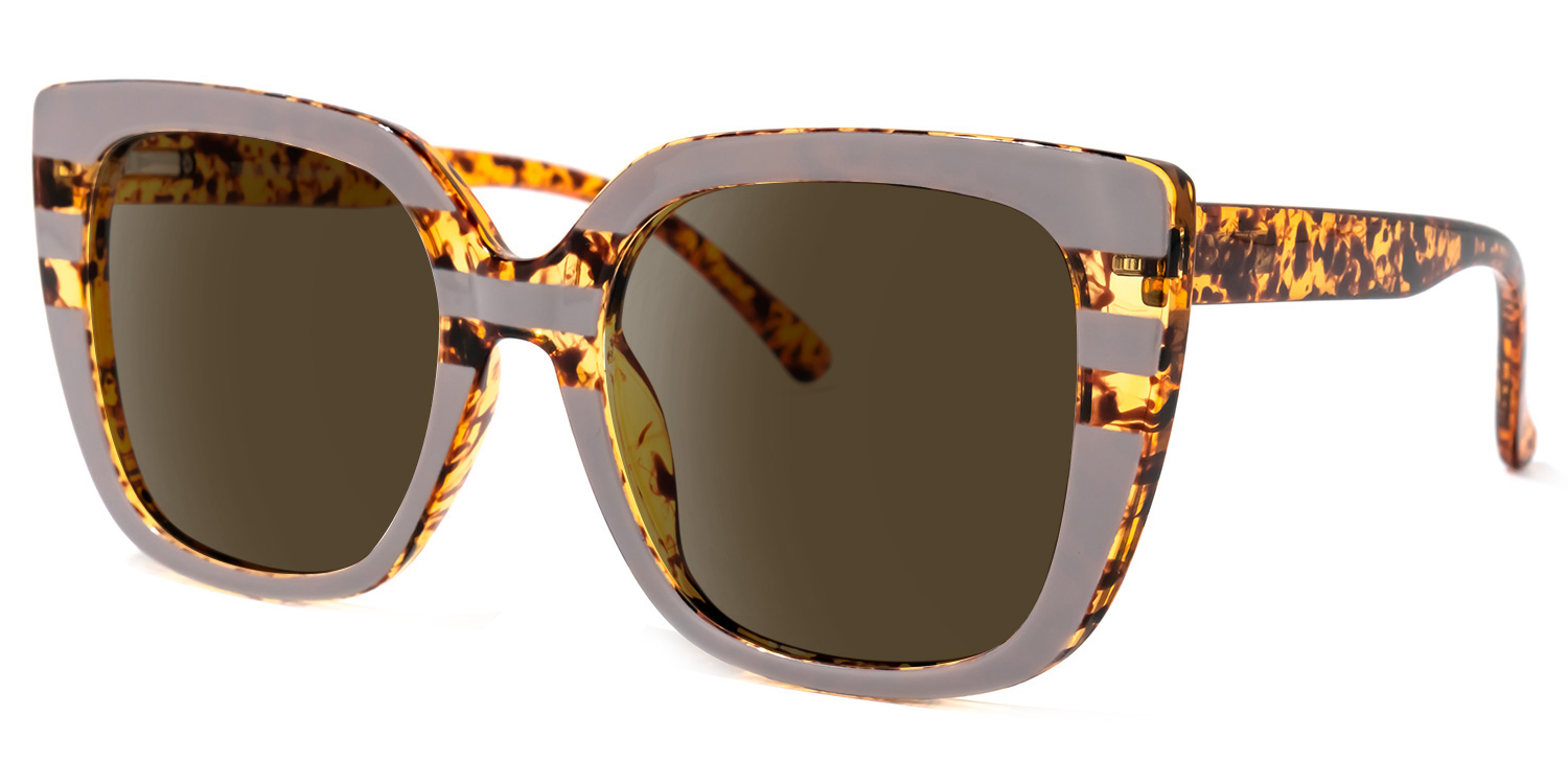 Brenda Square Mauve Sunglasses