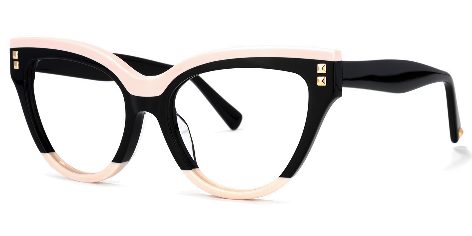 Cat eye Black Glasses | Zeelool Glasses2