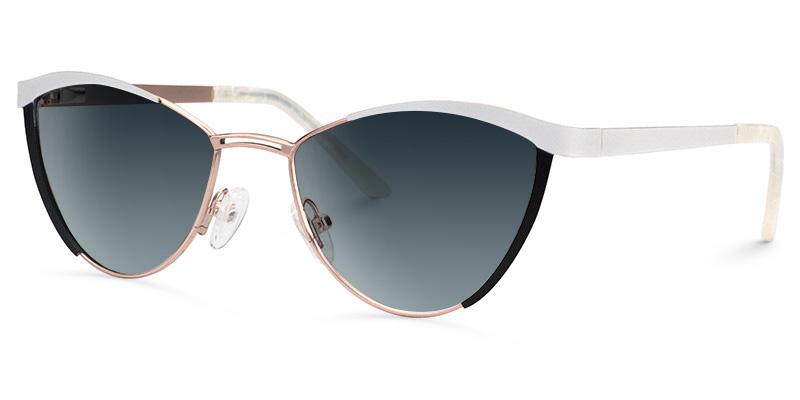 Sydney Cat Eye White Sunglasses1
