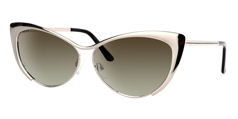 Ellen Cateye Silver Sunglasses1
