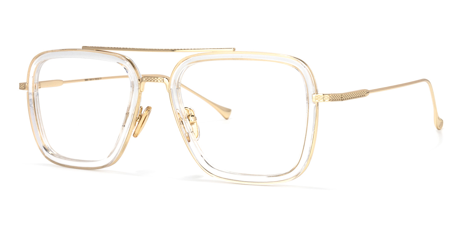 Gifford Aviator Clear Glasses