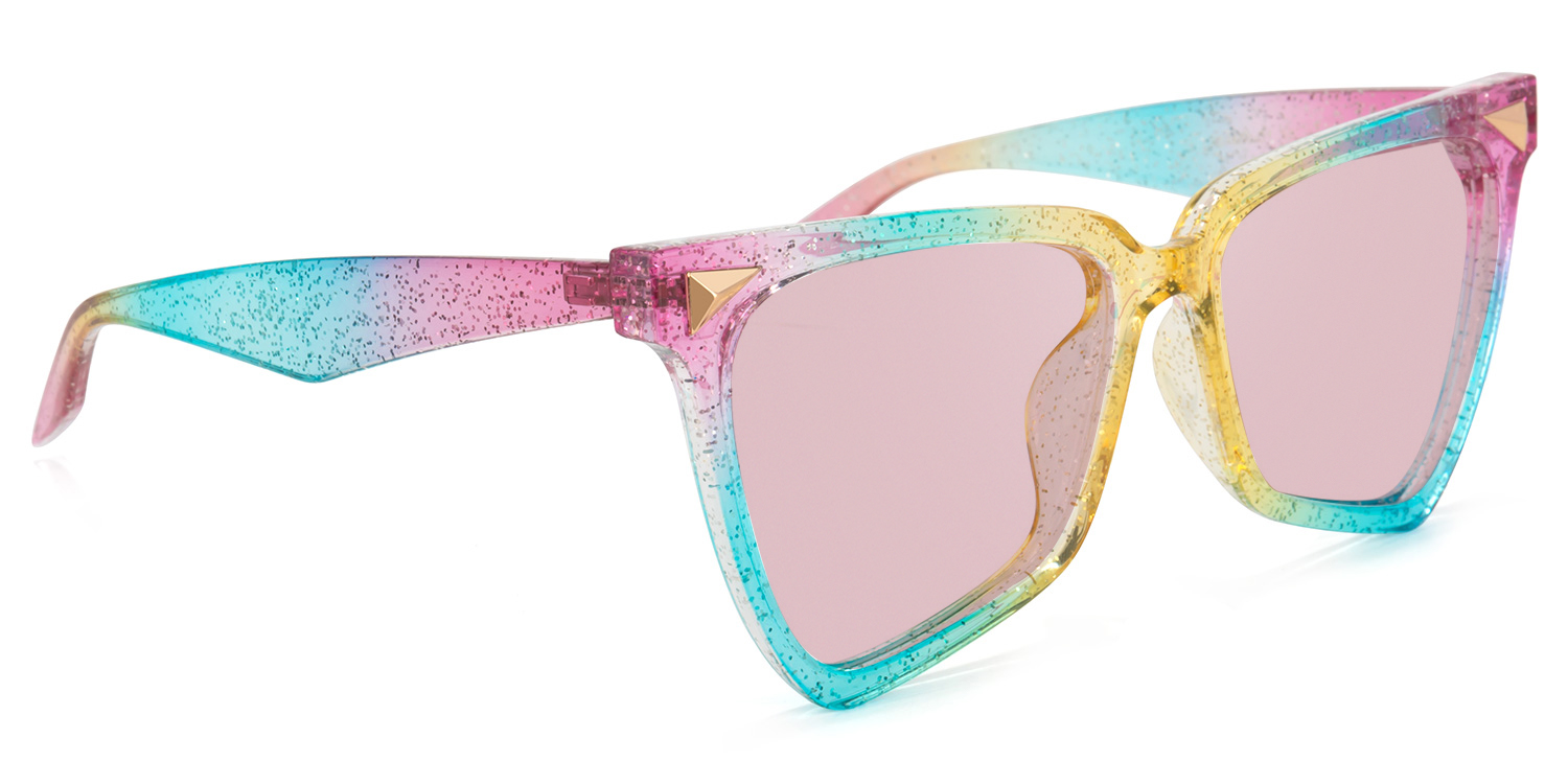 Cicely Geometrical Rainbow Sunglasses2