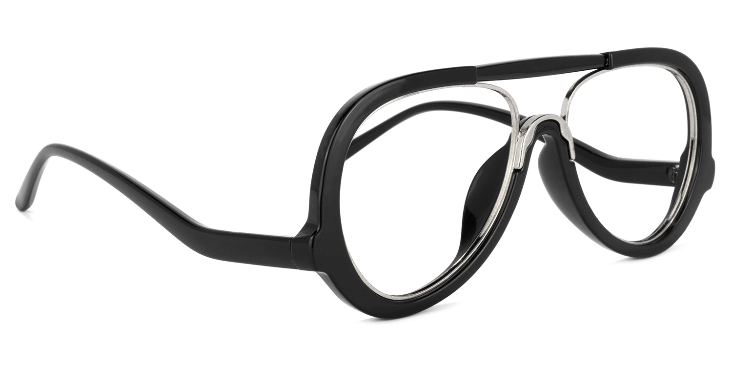 Wilfredo Aviator Black Glasses2