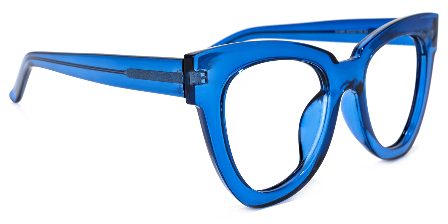 Yaser Geometric Blue Glasses2