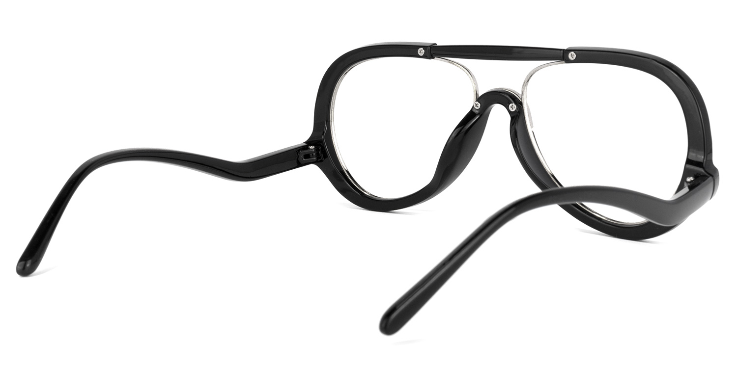 Wilfredo Aviator Black Glasses4