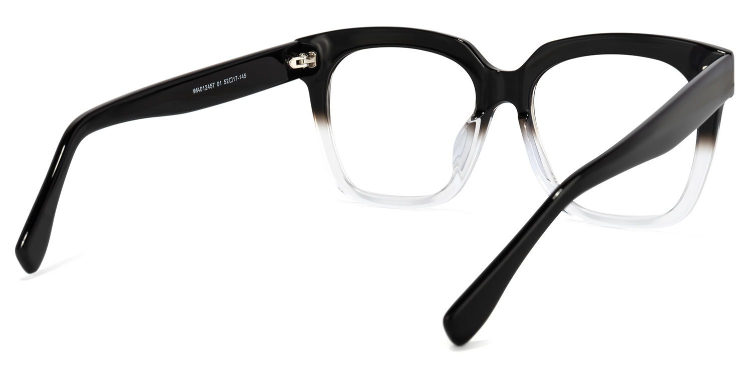 Xion Square Black-Clear Glasses4