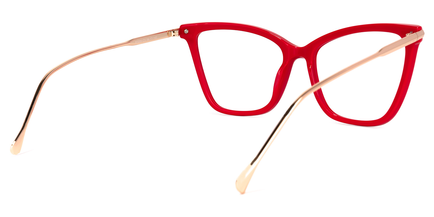 Hilary Butterfly Red Glasses4