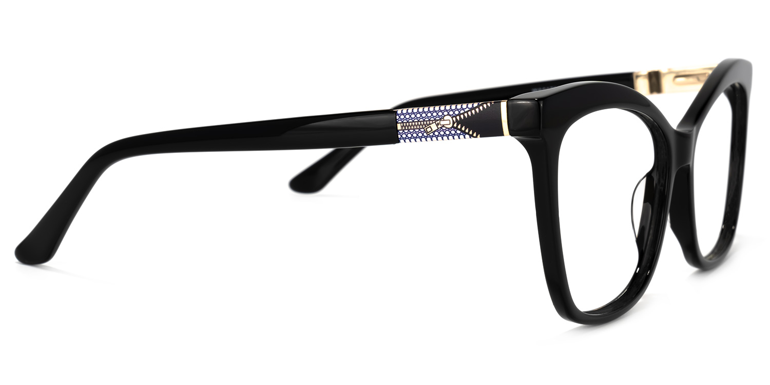 Alfred Butterfly Black Glasses2