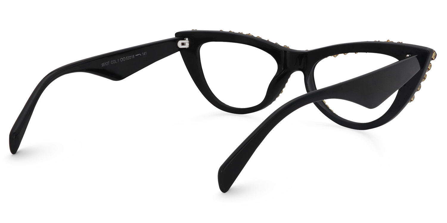Lawal Cateye Black Glasses2
