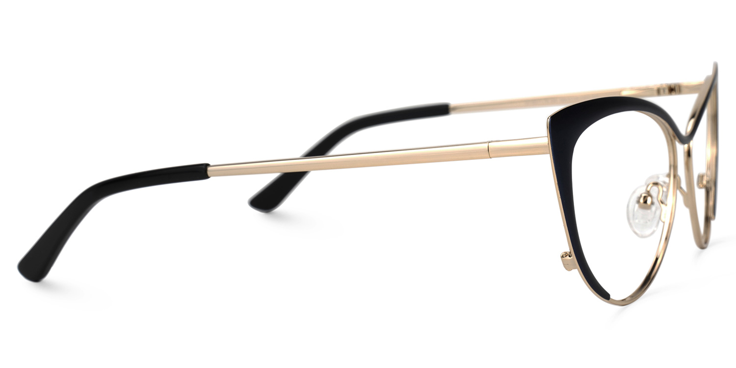 Cateye Dark Blue Glasses | Zeelool Eyeglasses2