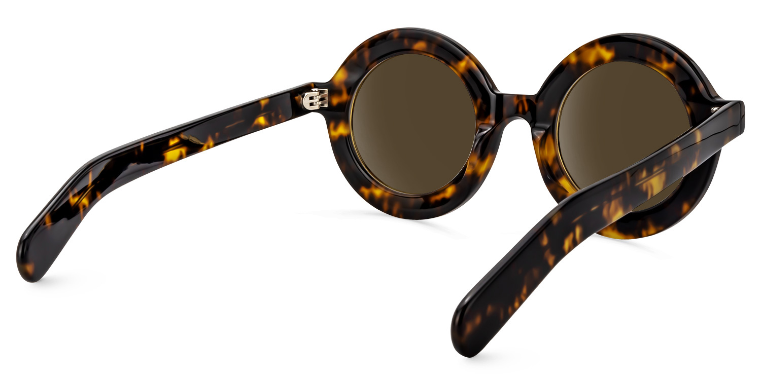 Calhoun Round Yellow Tortoise Glasses4