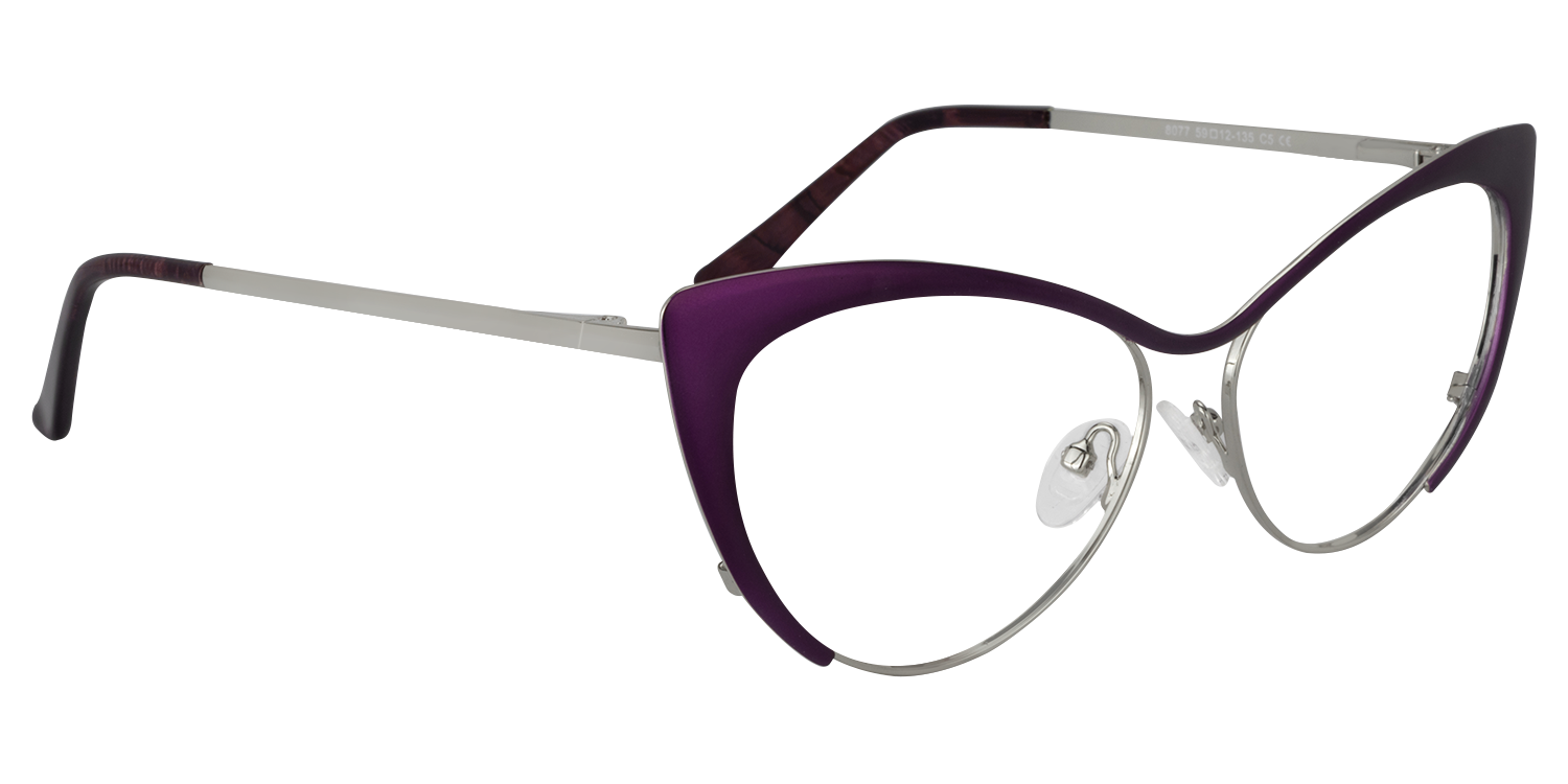 Ellen Cateye Purple Glasses2