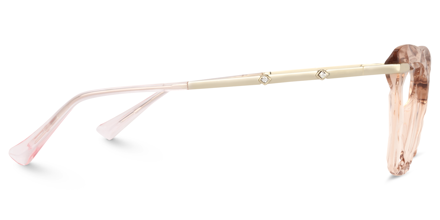 Cateye Beige Glasses | Zeelool Glasses3