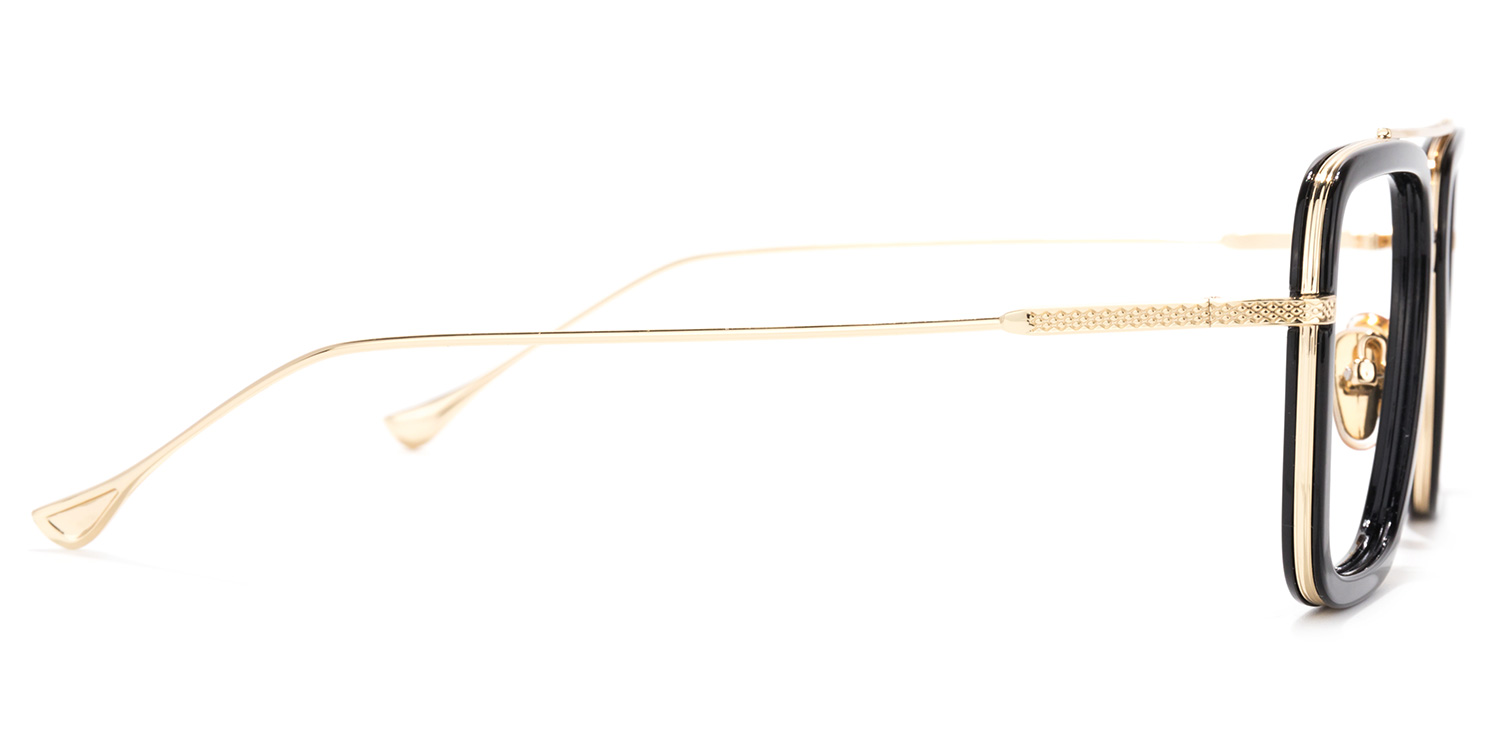 Gifford Aviator Black-Gold Glasses3