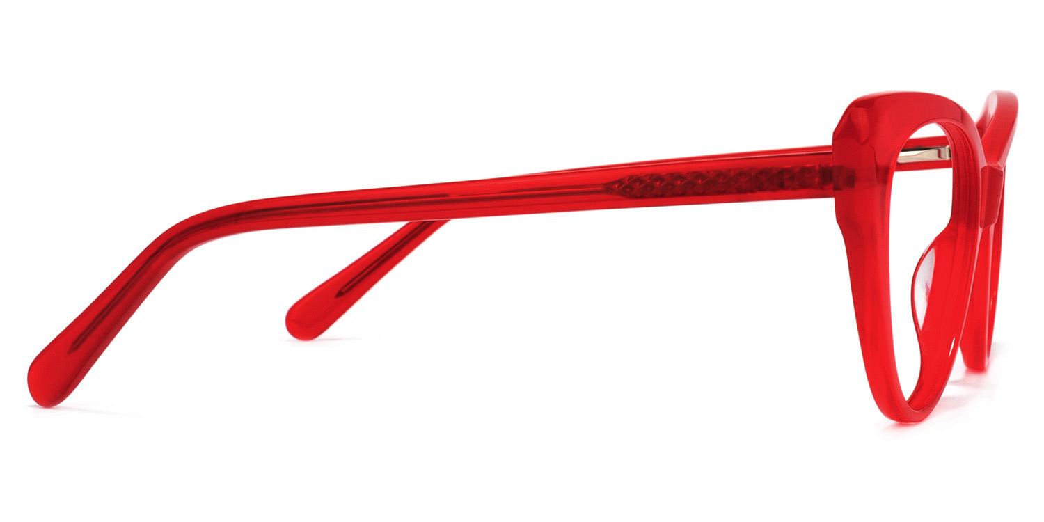 Charis Cat Eye Red Glasses4