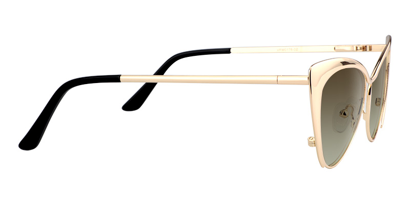 Ellen Cateye Gold Sunglasses3