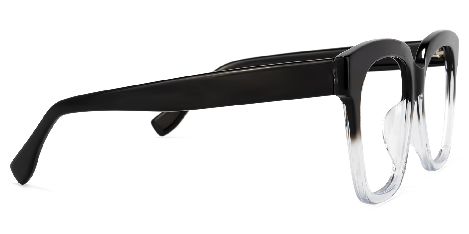 Xion Square Black-Clear Glasses3
