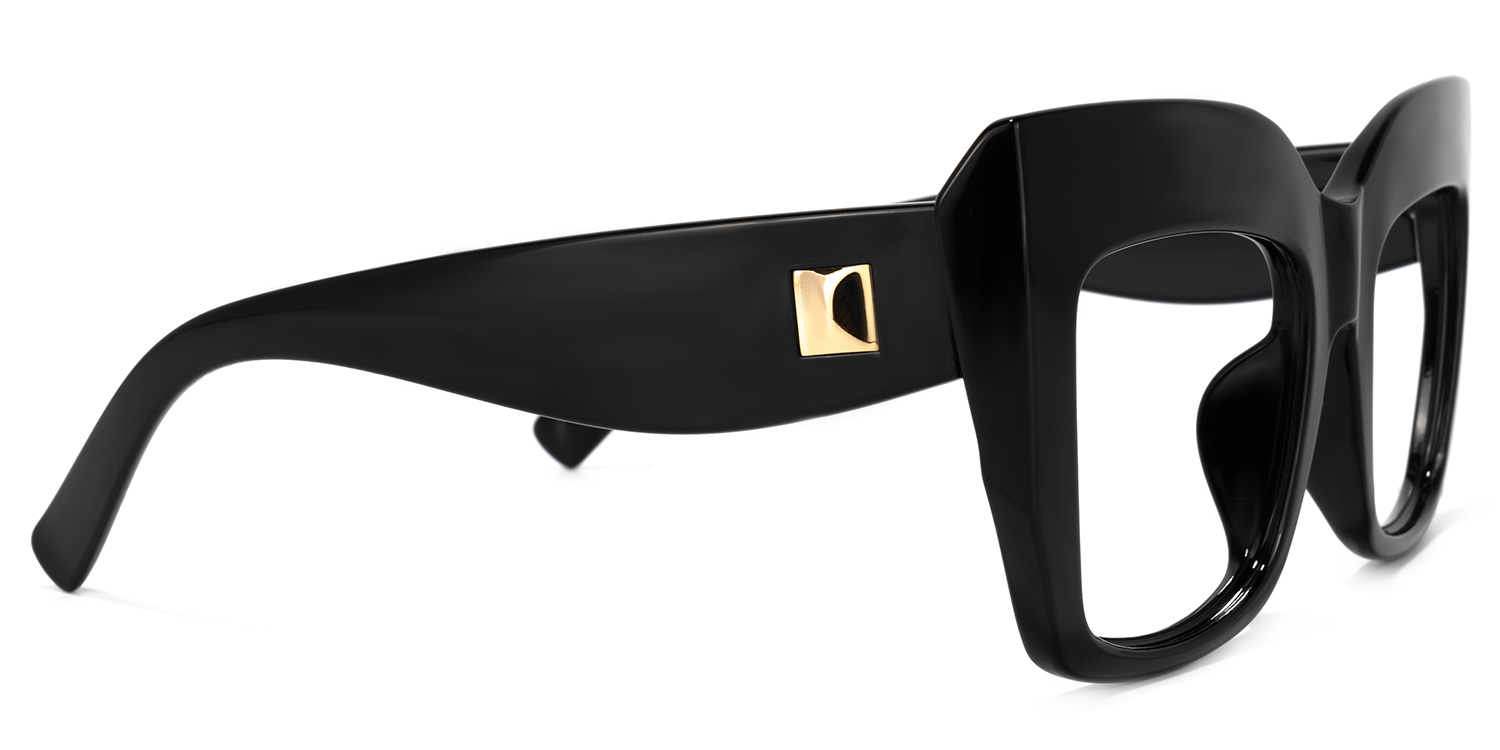 Alberta Cateye Black Glasses3