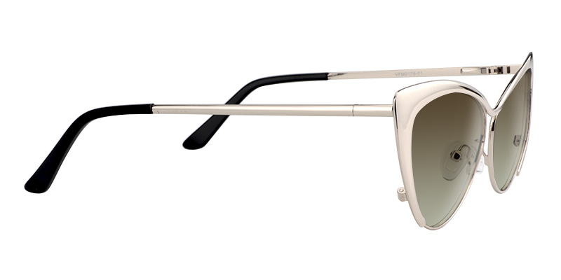 Ellen Cateye Silver Sunglasses3