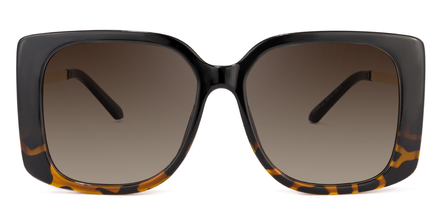 Nancy Square Black Sunglasses0