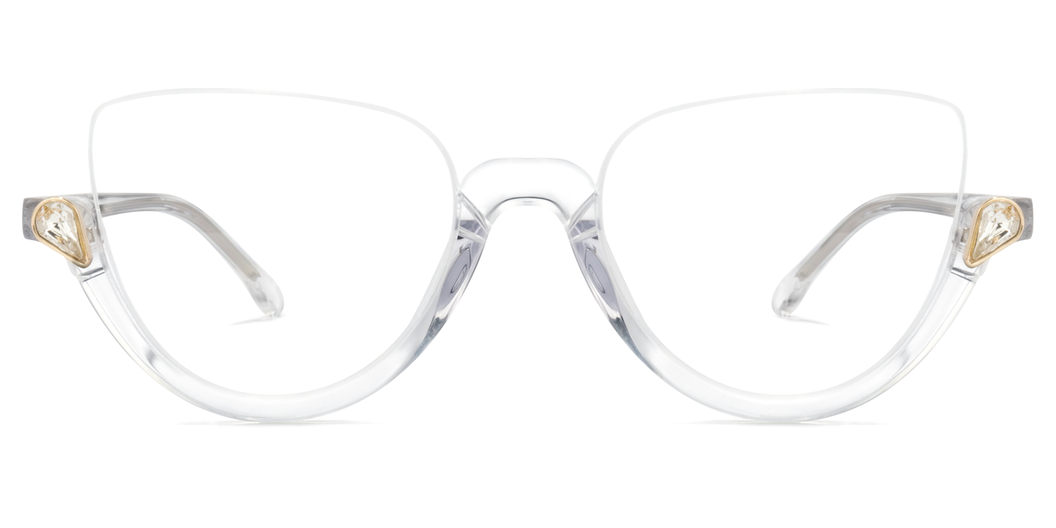 Felicia Cat Eye Clear Glasses0