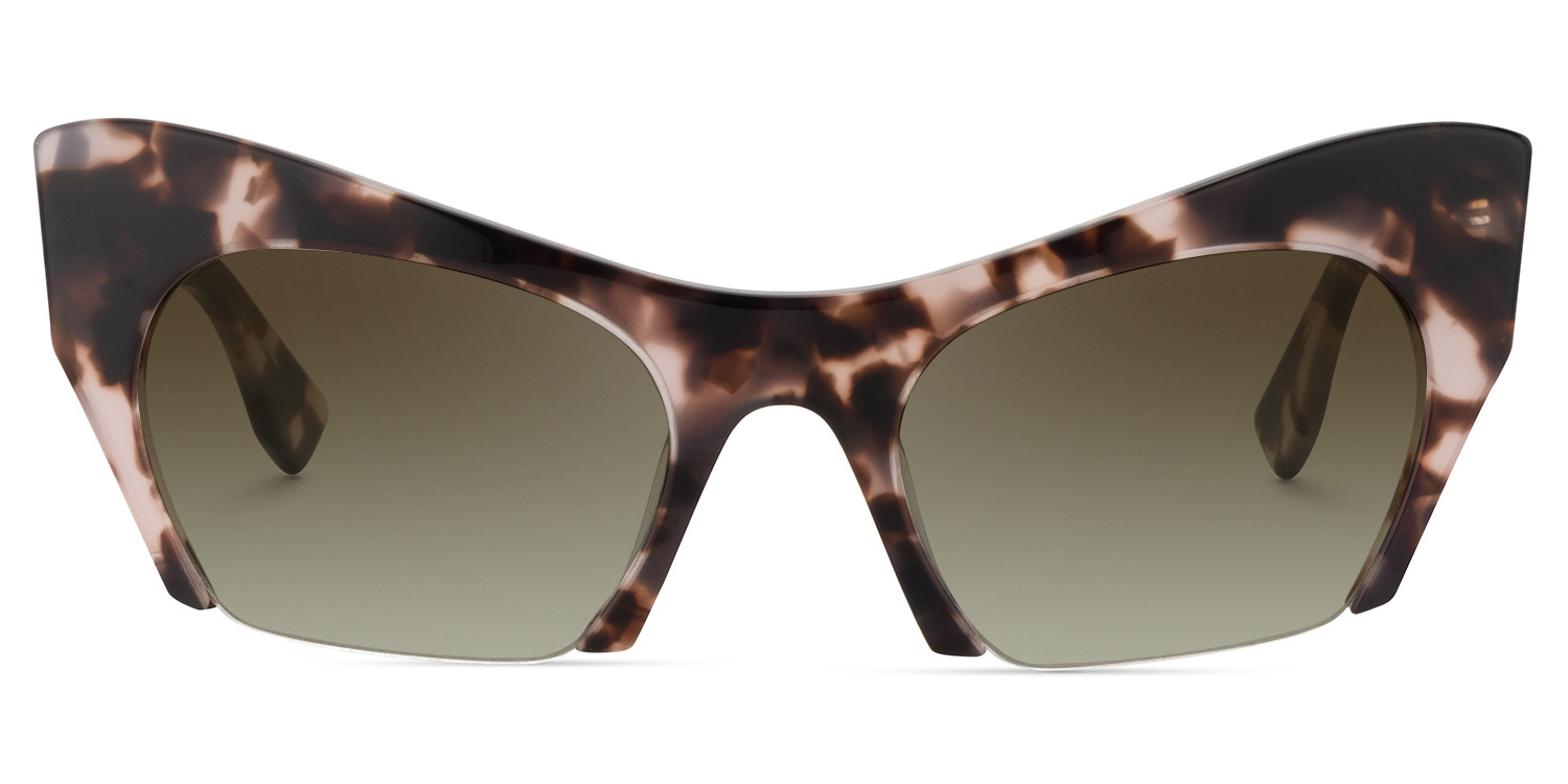 Kyle Cat Eye Light-Tortoise Sunglasses0