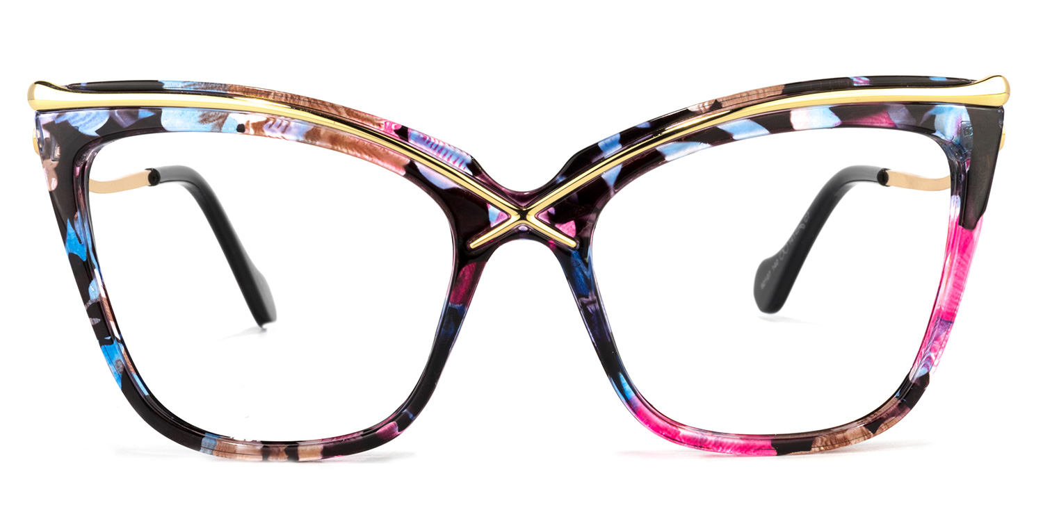 Winston Butterfly Floral Glasses