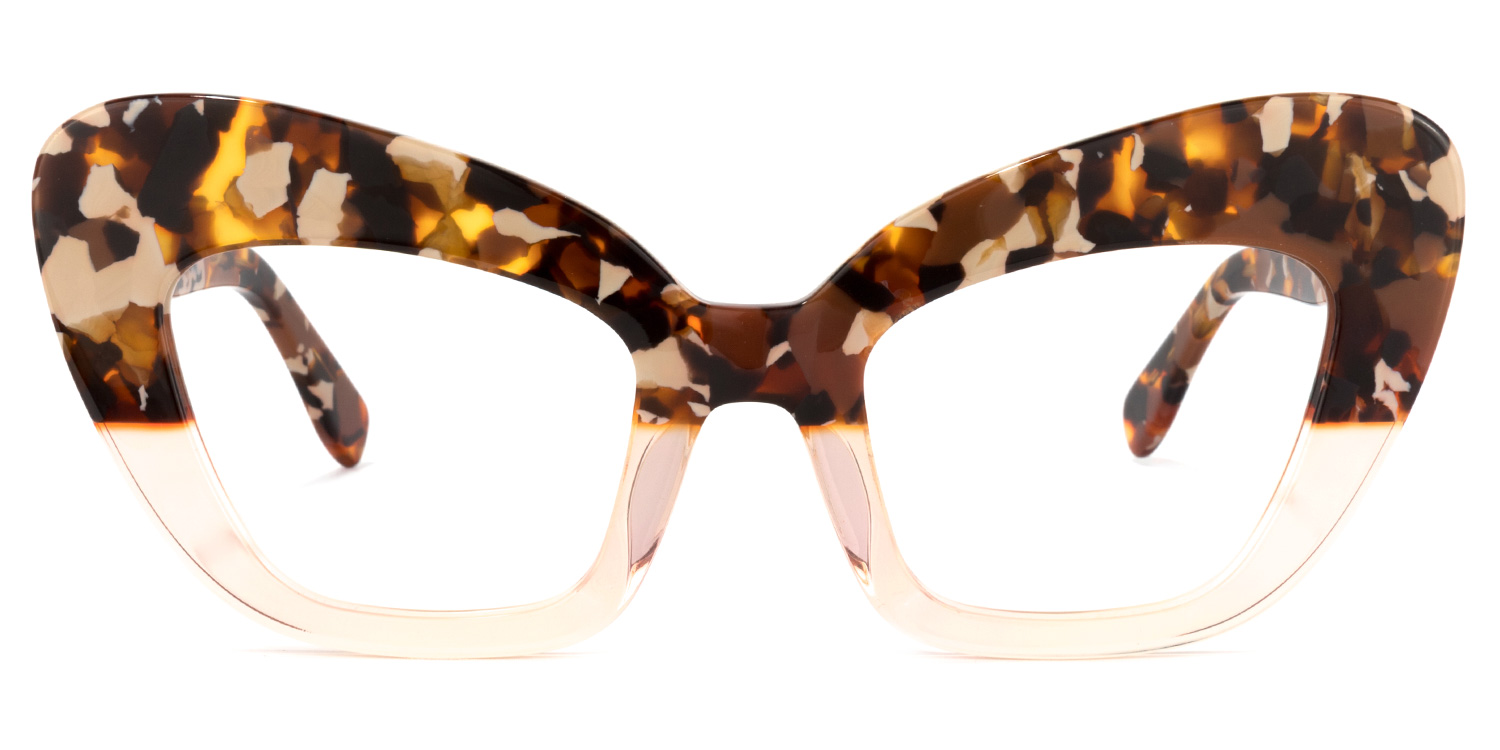 Tristan Cateye Beige Glasses