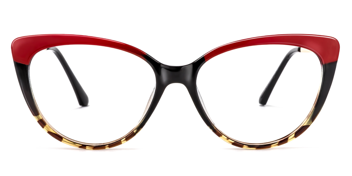 Marcus Cateye Red Glasses1