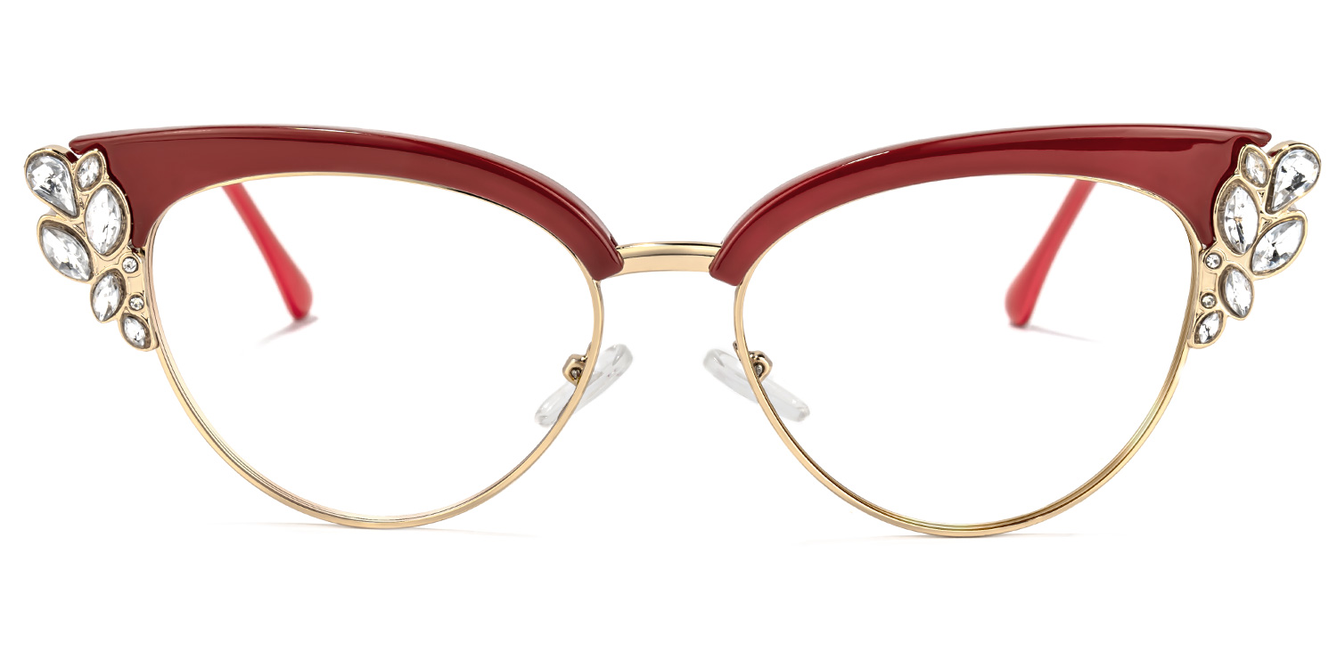Hearn Cat Eye Red Glasses0