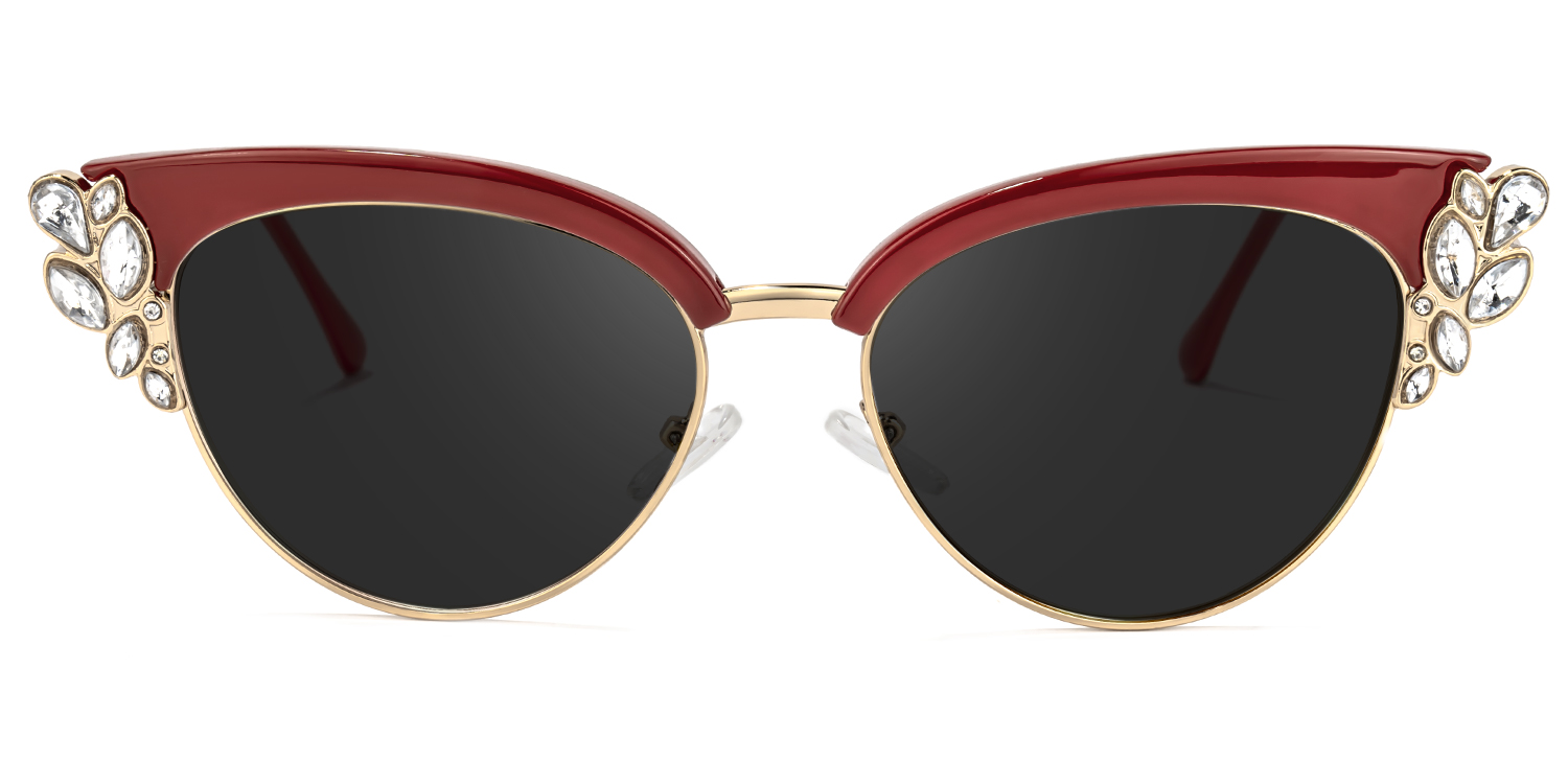 Hearn Cat Eye Red Sunglasses0