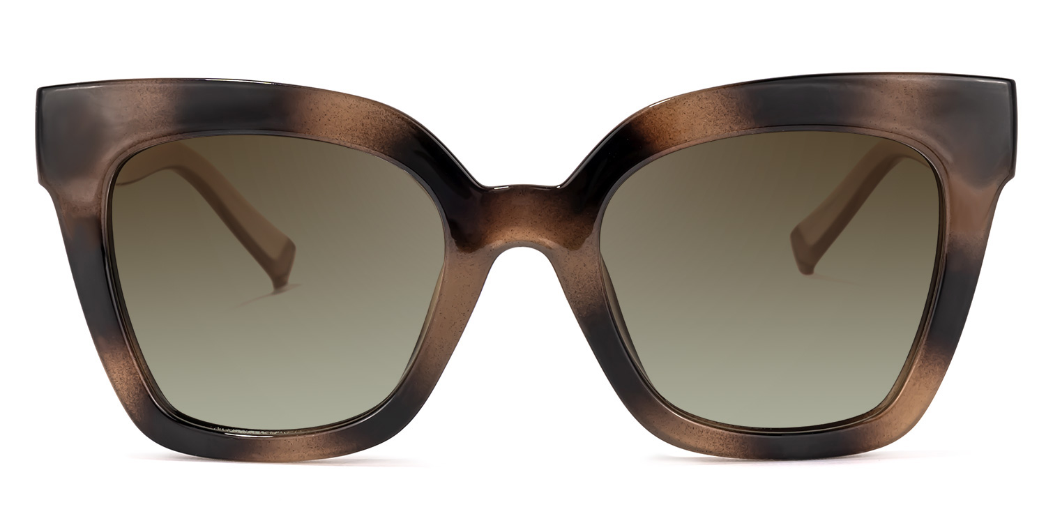 Malcolm Square Burnt Umber Sunglasses