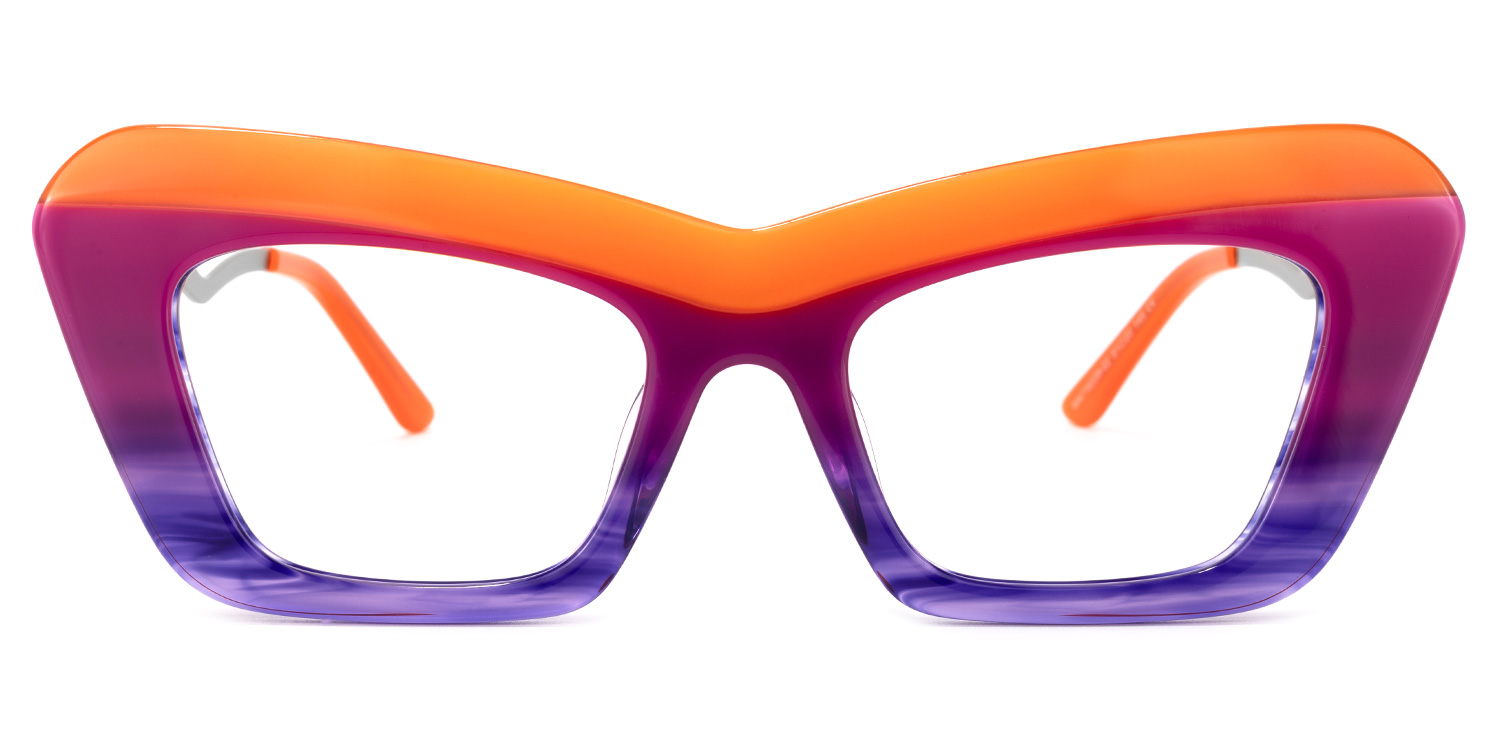 Notes Cateye Purple Glasses0