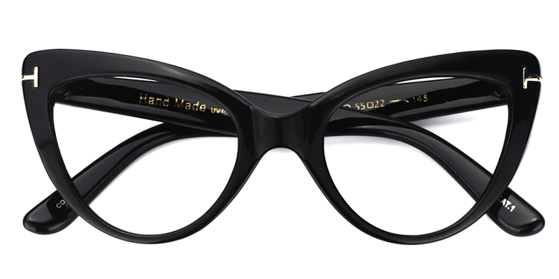 Kristin Cat Eye Black Glasses1